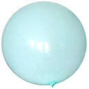 Paquete redondo de 36 pulgadas, 5 unidades, globos gigantes de látex gruesos de color azul lago pastel, Baby Shower, género, revelación, cumpleaños, boda, compromiso, decoración de fiesta - SACASUSA