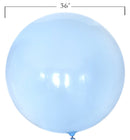 Paquete redondo de 36 pulgadas, 5 unidades, globos Jumbo de látex gruesos de color azul Pastel, Baby Shower, género, revelación, cumpleaños, boda, decoración para fiesta de compromiso - SACASUSA