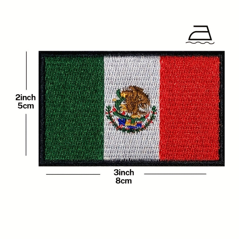 Parche De Bandera De México Bordado Apliques Mexicano Hierro En Coser En Emblema Nacional - SACASUSA