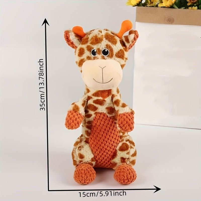 Peluche con forma de animal lindo resistente a las mordeduras, chirriantes para perros, ideal para la salud dental y diversión de las mascotas - Estilo a escoger - SACASUSA