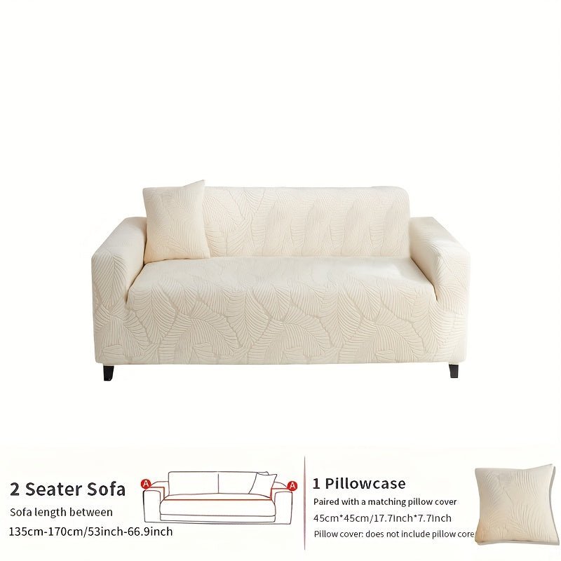 Premium Todas Las Estaciones Funda de Sofá Antideslizante - Moderna & Duradera para Sofás de 3-4 Asientos, Sillones Y Sofás Love-seat con Función Fácil de Cuidar Más Funda de Almohada de Regalo - SACASUSA