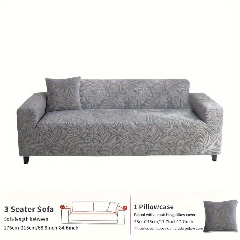 Premium Todas Las Estaciones Funda de Sofá Antideslizante - Moderna & Duradera para Sofás de 3-4 Asientos, Sillones Y Sofás Love-seat con Función Fácil de Cuidar Más Funda de Almohada de Regalo - SACASUSA