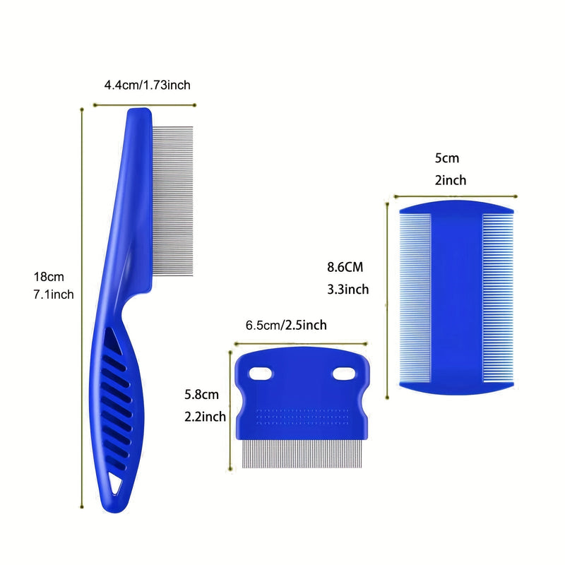 Set de Grooming para Perros de Alta Calidad (3 Piezas) - Desenredado sin Estrés y Control Efectivo de la Muda para una Salud Óptima de la Mascota - SACASUSA