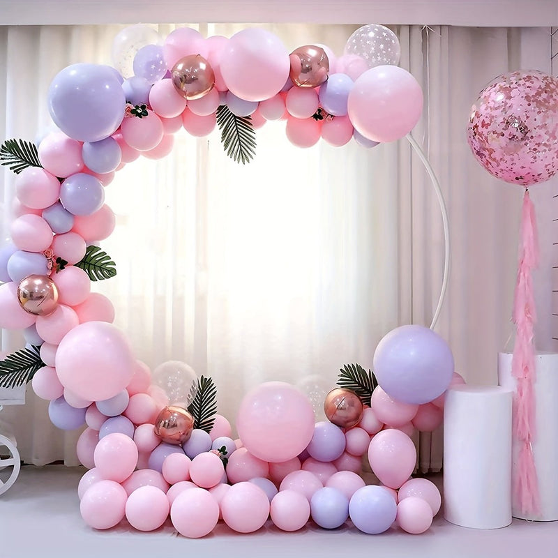 Soporte Universal Redondo para Globos de 150cm - Montaje Fácil para Bodas, Fiestas, Baby Showers y Eventos Festivos; Sin Necesidad de Electricidad, Material de Plástico Duradero - SACASUSA