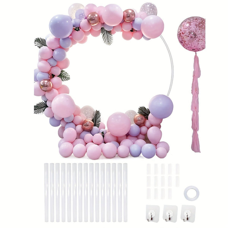 Soporte Universal Redondo para Globos de 150cm - Montaje Fácil para Bodas, Fiestas, Baby Showers y Eventos Festivos; Sin Necesidad de Electricidad, Material de Plástico Duradero - SACASUSA