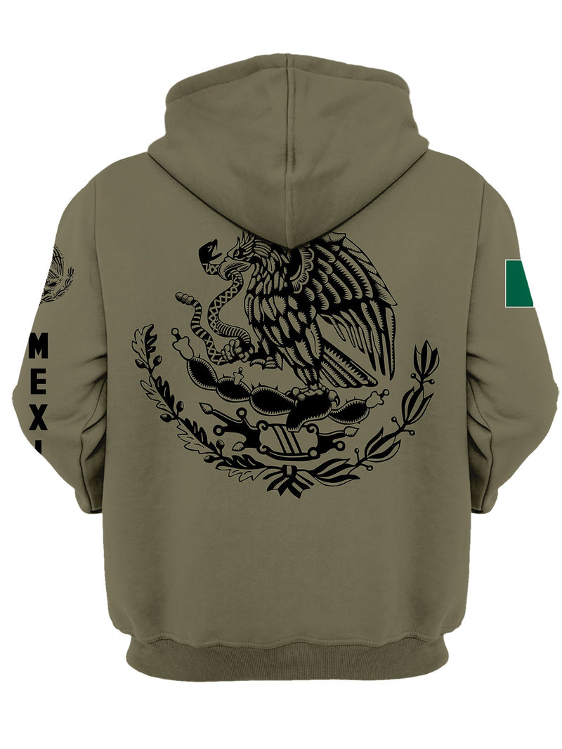 Sudadera con capucha con estampado de águila mexicana, sudadera con capucha de diseño gráfico informal para hombres, ropa de calle para otoño e invierno, idea como regalo - SACASUSA