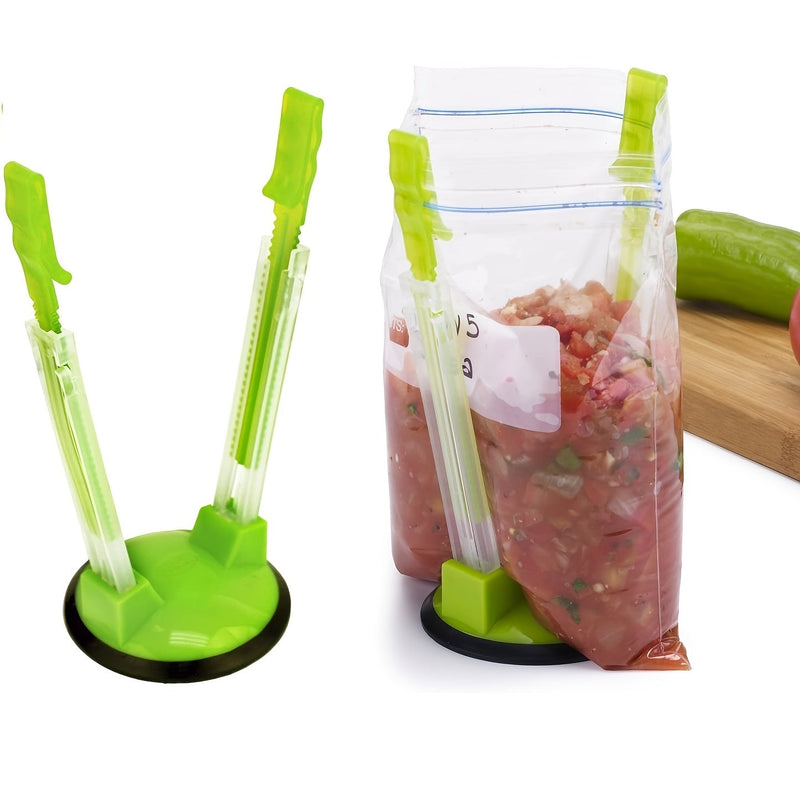 Versátil y Duradero Soporte para Bolsas: Gadget de Cocina Esencial para Preparación de Comidas Sin Uso de Manos y Planificación Organizada de Comidas - SACASUSA