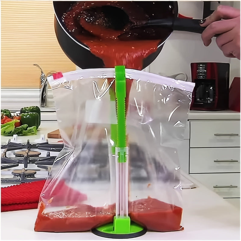 Versátil y Duradero Soporte para Bolsas: Gadget de Cocina Esencial para Preparación de Comidas Sin Uso de Manos y Planificación Organizada de Comidas - SACASUSA