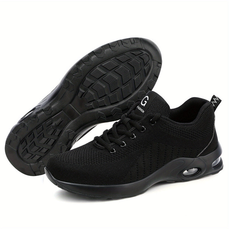 Zapatillas de Seguridad Transpirables Unisex: A Prueba de Pinchazos, Antigolpes, Suela de Goma Antideslizante, Absorción de Impactos - Elegantes e Ideales para Actividades al Aire Libre en Todas las Estaciones - SACASUSA