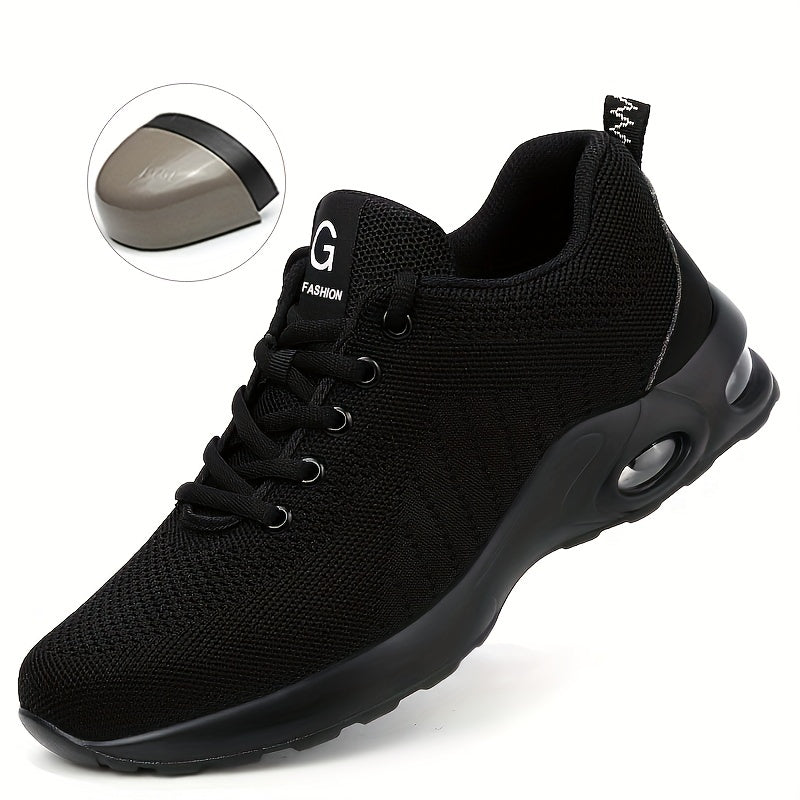 Zapatillas de Seguridad Transpirables Unisex: A Prueba de Pinchazos, Antigolpes, Suela de Goma Antideslizante, Absorción de Impactos - Elegantes e Ideales para Actividades al Aire Libre en Todas las Estaciones - SACASUSA